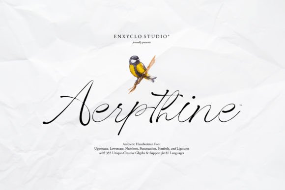 Aerpthine: A Luxury Script Handwritten Font for Digital Branding