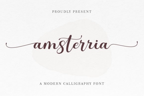 Amsterria: A Script Handwritten Font for Elegant Digital Branding