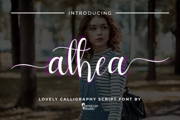 Athea: A Modern Calligraphy Script Font for Romantic Branding