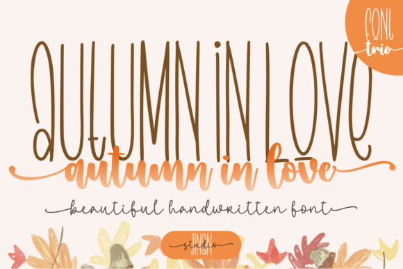 Autumn in Love Trio: A Script Font for Memorable Branding and Campaigns
