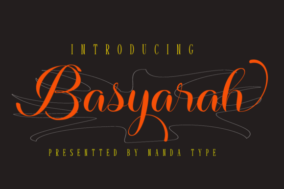 Basyarah: A Script Font for Crafting Beauty and Branding