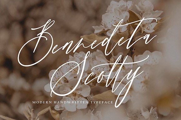 Benedeta Scotty Script Font for Small Business Branding