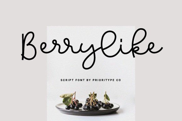 Berrylike: A Script Font That Elevates Branding with Elegance