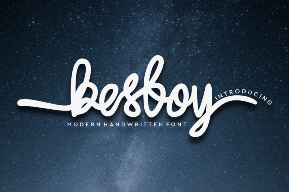 Besboy: A Modern Script Font for Elegant Editorial Design