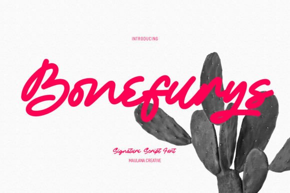Bonefurys: A Script Font for Creative Branding and Design