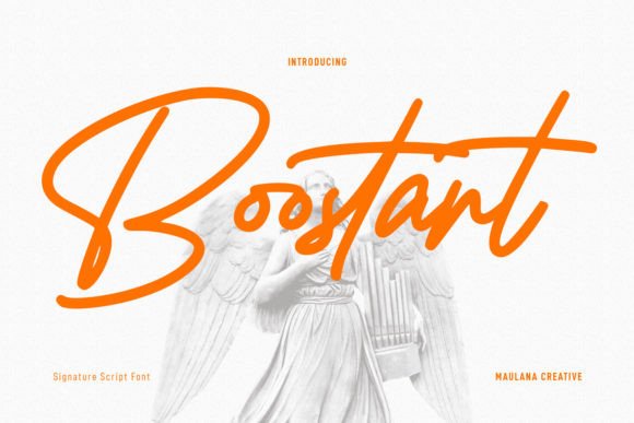 Boostart: A Modern Script Handwritten Font for Editorial Warmth
