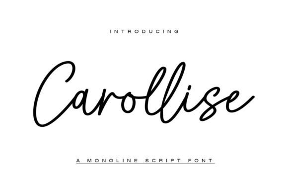 Carollise: A Script Font for Elegant Branding and Creative Projects