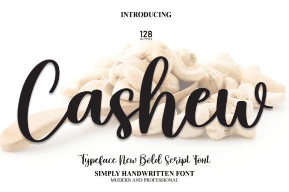 Cashew: A Cute and Adorable Handwritten Script Font for Digital Design