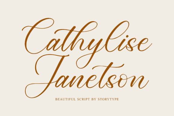Cathylise Janetson Script Font for Digital Design