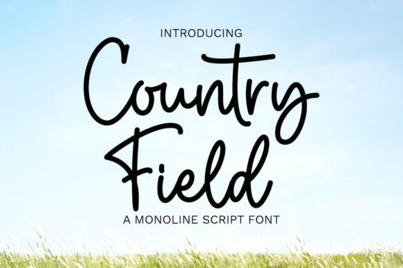Country Field Script Font for Fashion & Editorial Branding