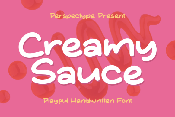 Creamy Sauce: A Playful Script Font for Creative Branding