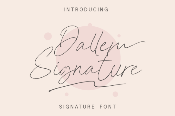 Dallem Signature: A Script Font for Elegant Editorial Design