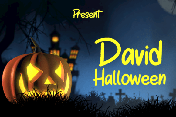 David Halloween Script Font for Elegant Craft Projects