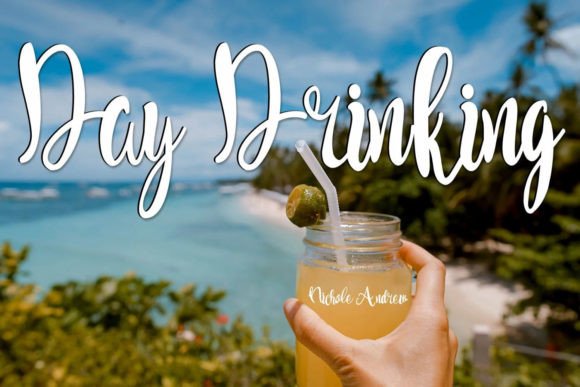 Day Drinking: A Script Font That Elevates Your Brand