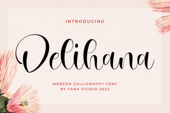Delihana Script Font for Elegant Handmade Branding