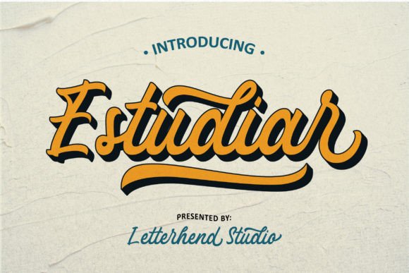 Estudiar: A Modern Brush Script Font for Small Business Branding