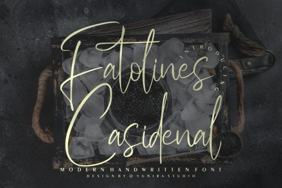 Fatolines Casidenal: A Script Font That Elevates Your Brand