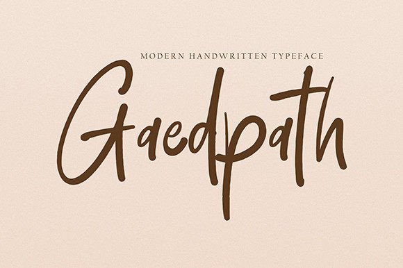 Gaedpath: A Script Font for Dynamic Web Design