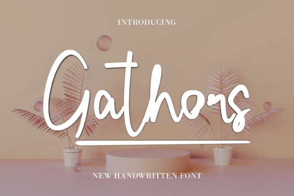 Gathors Script Font for Elegant Handmade Designs