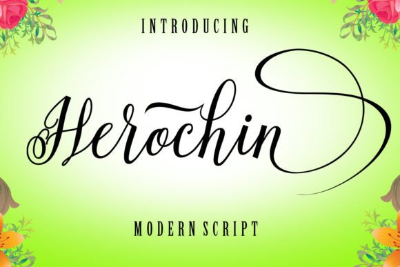 Herochin: The Script Font That Elevates Your Brand’s Visual Story