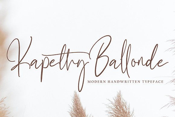 Kapethy Ballonde: A Script Handwritten Font That Elevates Campaign Typography
