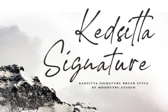 Kedsitta Signature: A Textured Brush Script Font for Real Campaigns