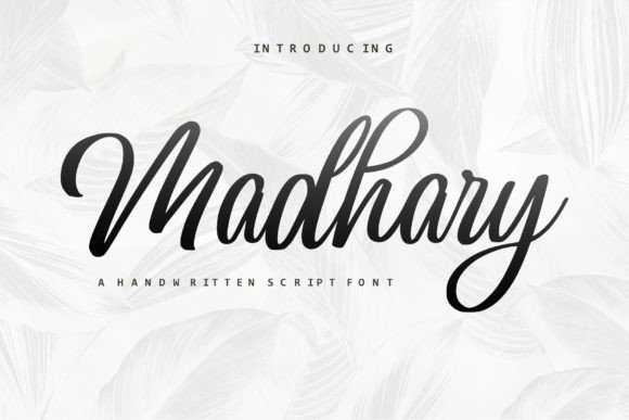 Madhary Script Font for Elegant Handmade Products