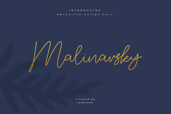 Malinavsky: A Script Handwritten Font for Elegant Digital Branding