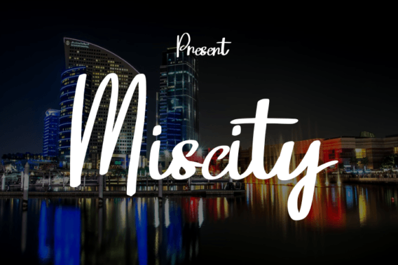 Miscity Script Typeface for Elegant Handmade Branding