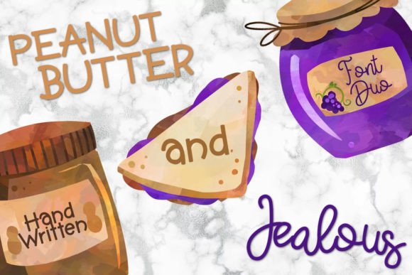 Peanut Butter and Jealous Duo: A Playful Script Font for Editorial Design