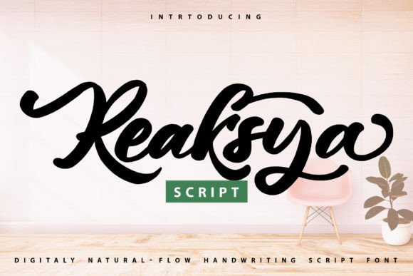 Reaksya: A Script Font for Timeless Editorial Design