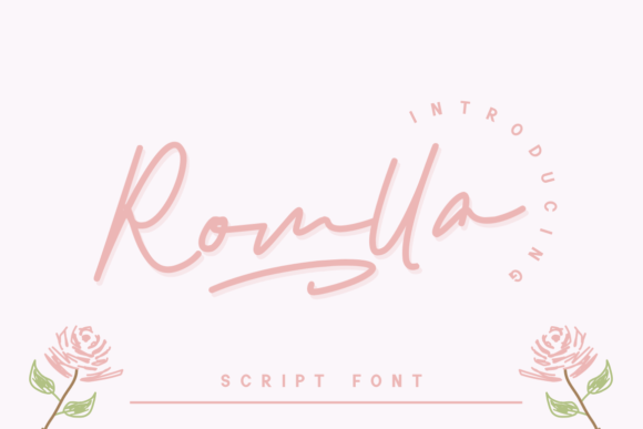Romlla Script Font for Romantic Handmade Designs