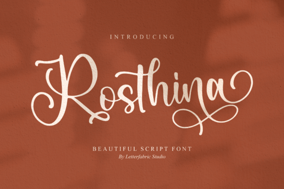 Rosthina Script Font for Branding and Packaging Design