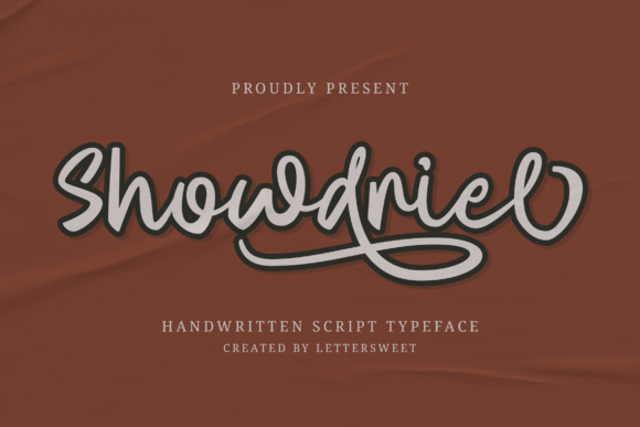 Showdriel: A Script Font for Elegant Branding and Campaign Design