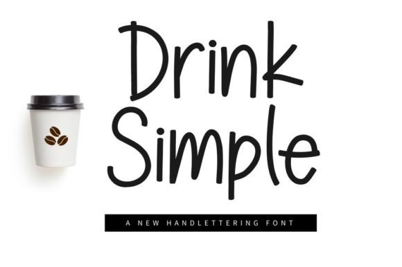 Simple Drink: A Script Handwritten Font for Editorial Charm