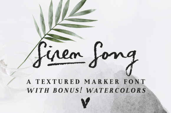 Siren Song Font for Modern Script Handwritten Design