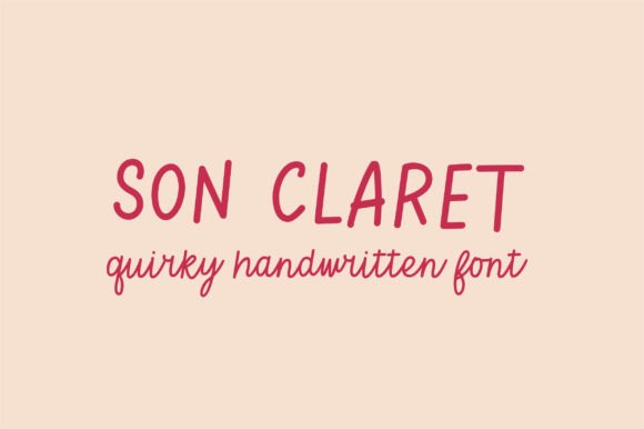 Son Claret: A Modern Script Handwritten Font for Clean Campaign Design
