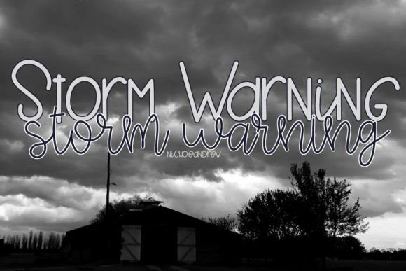 Storm Warning Duo: A Script Handwritten Font for Dynamic Brand Campaigns