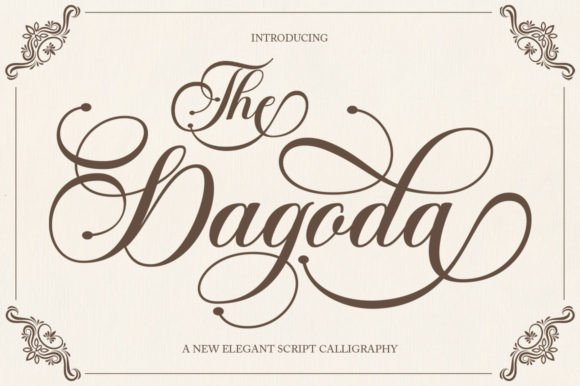 The Dagoda Script Handwritten Font for Elegant Craft Projects