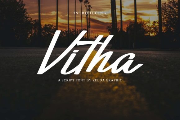 Vitha: A Modern Script Font for Editorial Warmth