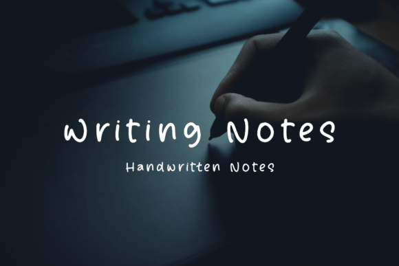 Writing Notes: A Script Handwritten Font for Dynamic Brand Campaigns