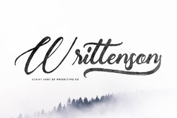 Writtenson: A Rough Script Font That Cuts Through the Feed